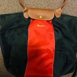 Custom Large Le Pliage tote Longchamp